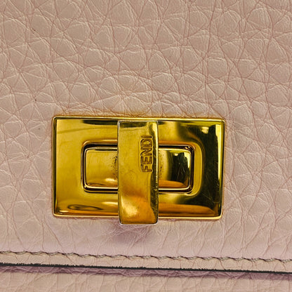 FENDI Bifold Wallet 8M0438 leather pink Peekaboo