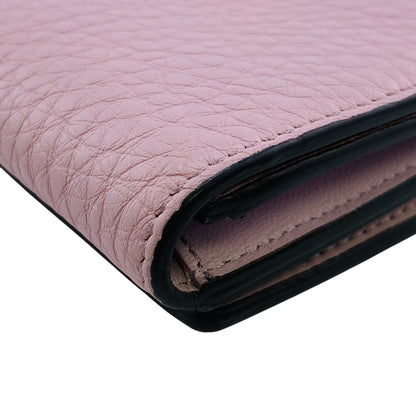 FENDI Bifold Wallet 8M0438 leather pink Peekaboo