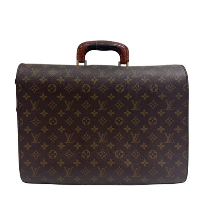 LOUIS VUITTON Business bag M53305 leather Brown Monogram Fermoire