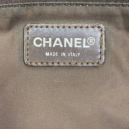 CHANEL Tote Bag canvas khaki