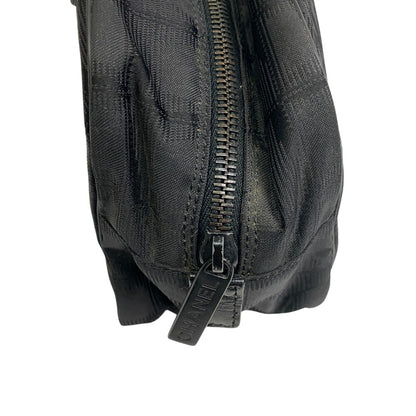 CHANEL Handbag Nylon, Leather black New travel line