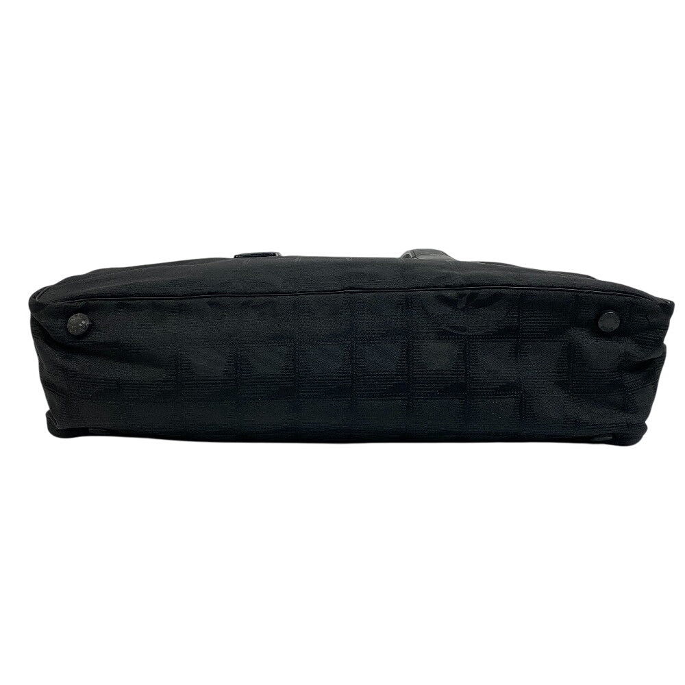 CHANEL Handbag Nylon, Leather black New travel line