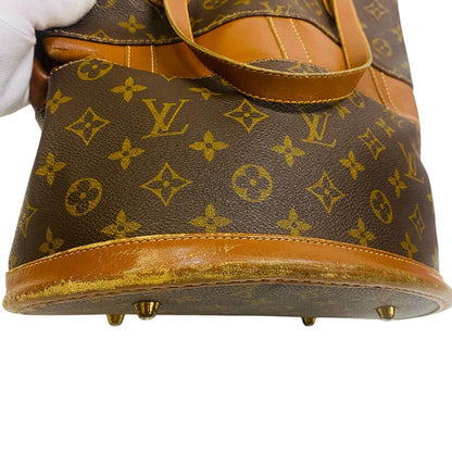 LOUIS VUITTON Tote Bag T42236 Monogram Brown Monogram BucketGM