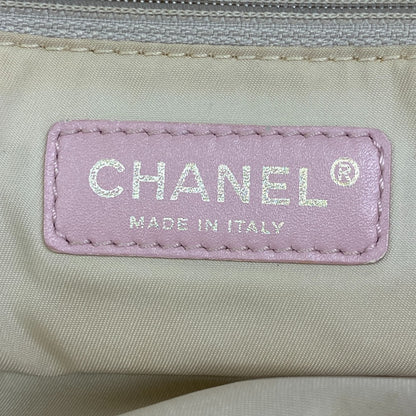 CHANEL Tote Bag Nylon, Leather pink COCO Mark New Travel Line MM