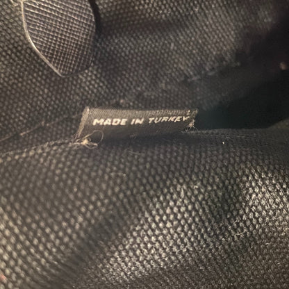 PRADA Handbag 1BG439 canvas black Triangular plate Canapa