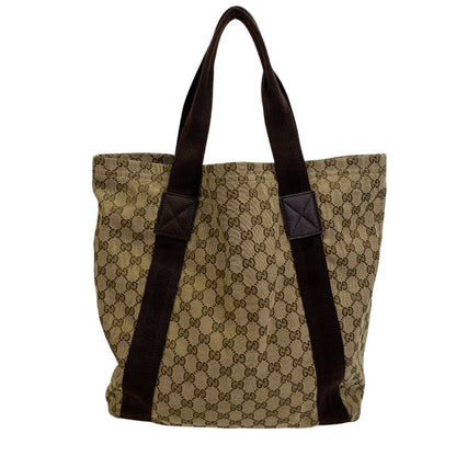 GUCCI Tote Bag 189669 GG canvas, leather beige GG canvas