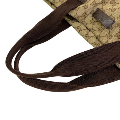 GUCCI Tote Bag 189669 GG canvas, leather beige GG canvas