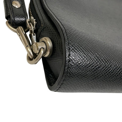 LOUIS VUITTON business bag M30182 Taiga black Taiga Baikal