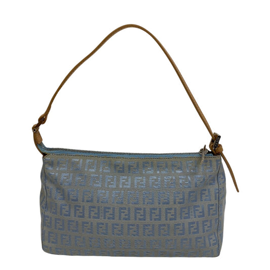 FENDI Shoulder Bag canvas blue Zucchino