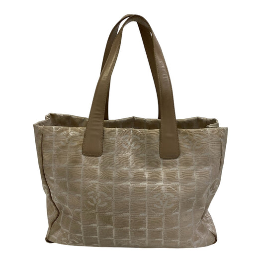 CHANEL Tote Bag canvas beige New Travel Line Tote Bag MM