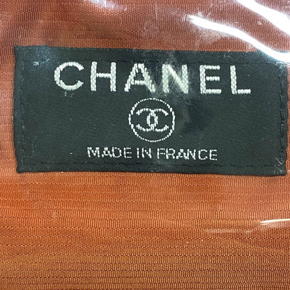 CHANEL Handbag Nylon, Canvas black Grid pattern old travelline handbag