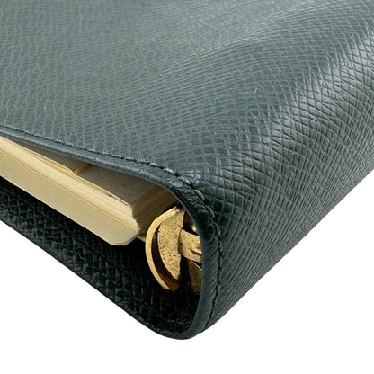 LOUIS VUITTON Notebook cover R20705 leather green Taiga Epithea Agenda GM