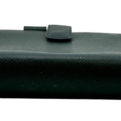 LOUIS VUITTON Notebook cover R20705 leather green Taiga Epithea Agenda GM
