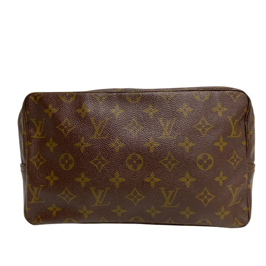 LOUIS VUITTON Pouch M47522 leather Brown Monogram Truth Cracking T