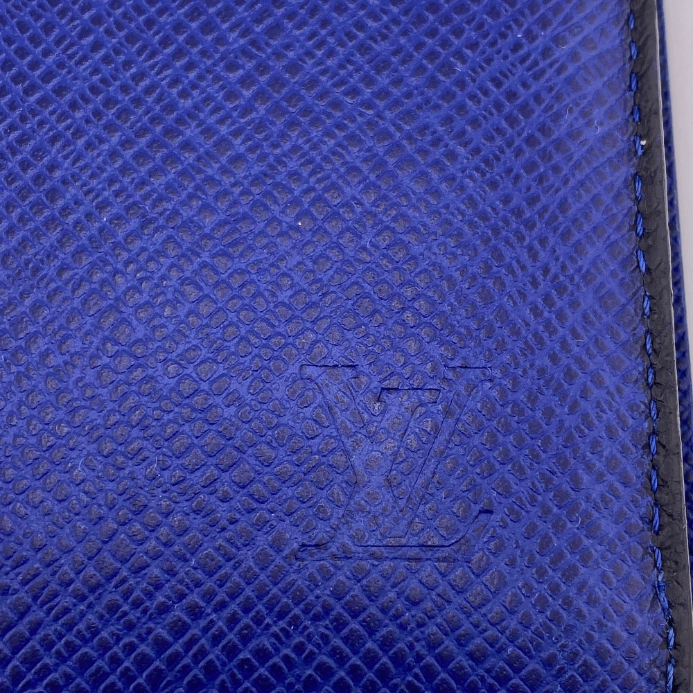 LOUIS VUITTON Long Wallet Purse M30559 Taiga blue Taiga Portefeuille Braza