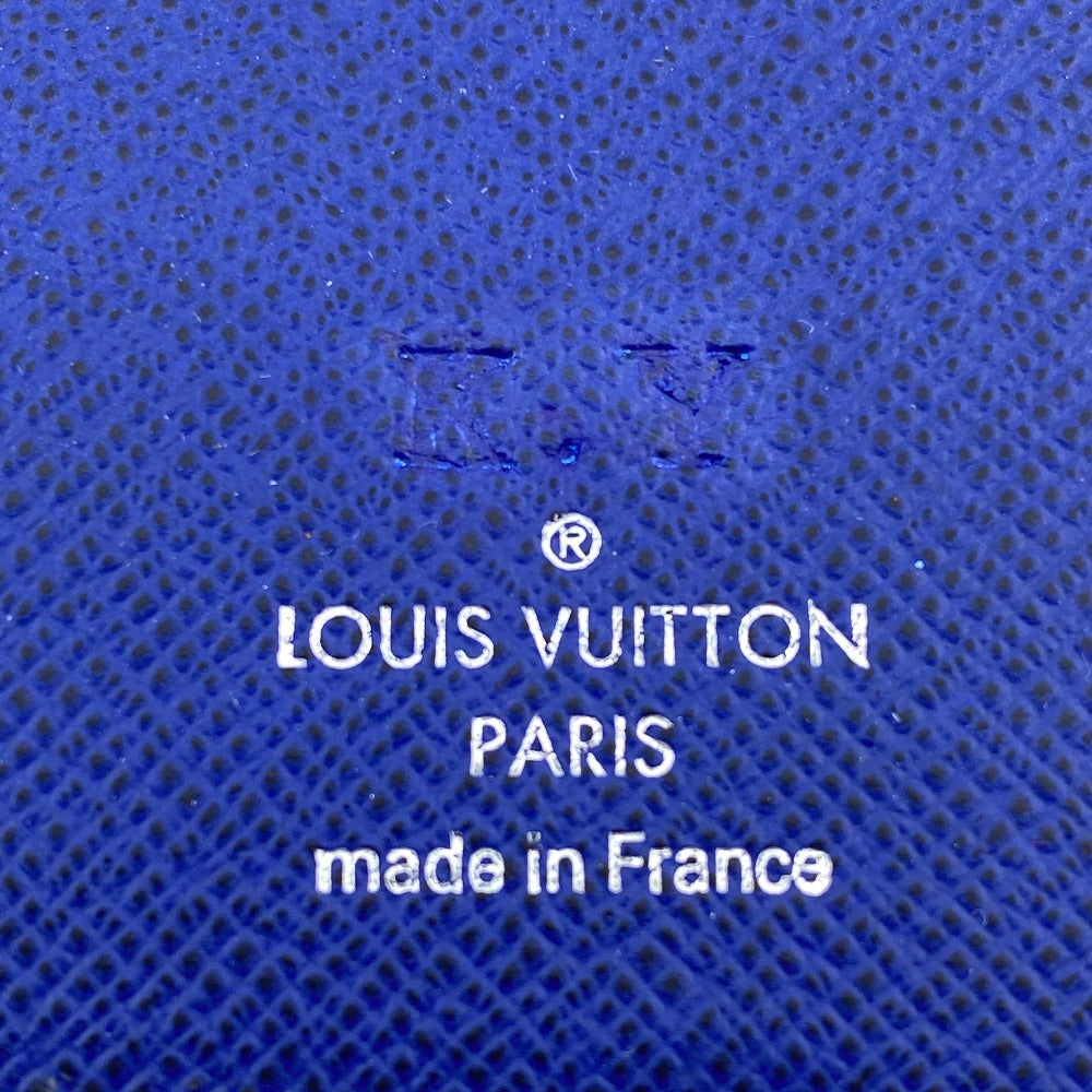 LOUIS VUITTON Long Wallet Purse M30559 Taiga blue Taiga Portefeuille Braza