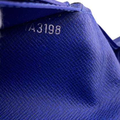 LOUIS VUITTON Long Wallet Purse M30559 Taiga blue Taiga Portefeuille Braza