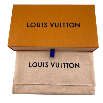 LOUIS VUITTON Long Wallet Purse M30559 Taiga blue Taiga Portefeuille Braza