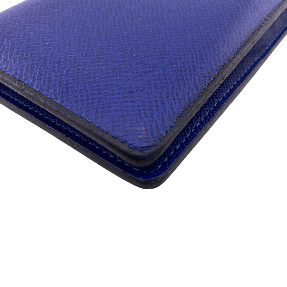 LOUIS VUITTON Long Wallet Purse M30559 Taiga blue Taiga Portefeuille Braza