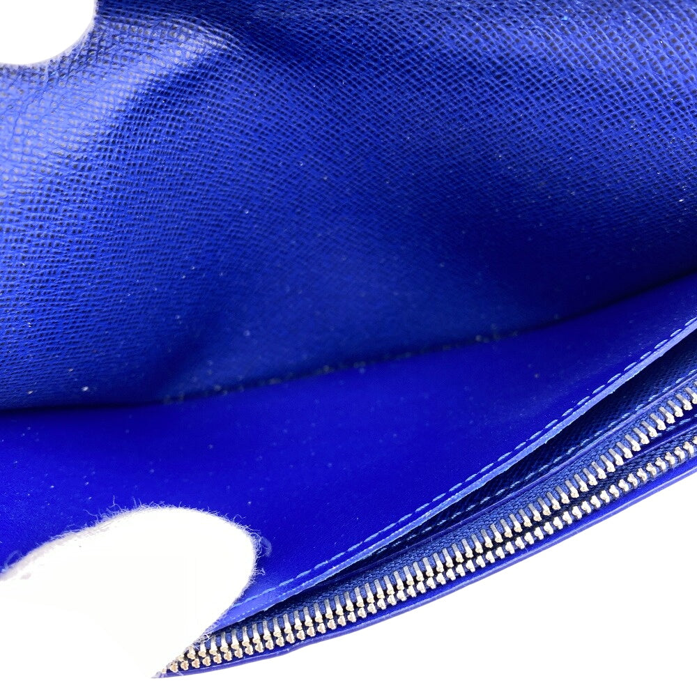LOUIS VUITTON Long Wallet Purse M30559 Taiga blue Taiga Portefeuille Braza