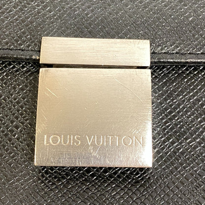 LOUIS VUITTON Clutch bag M30782 Taiga black Taiga Selenga
