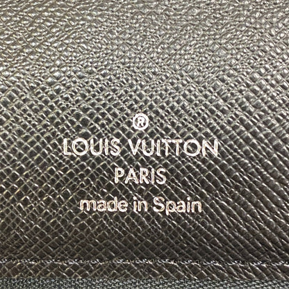 LOUIS VUITTON Clutch bag M30782 Taiga black Taiga Selenga