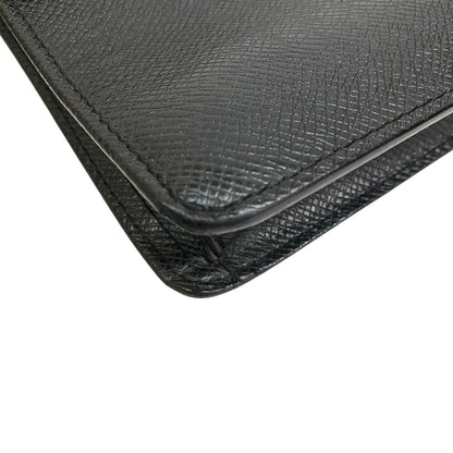 LOUIS VUITTON Clutch bag M30782 Taiga black Taiga Selenga