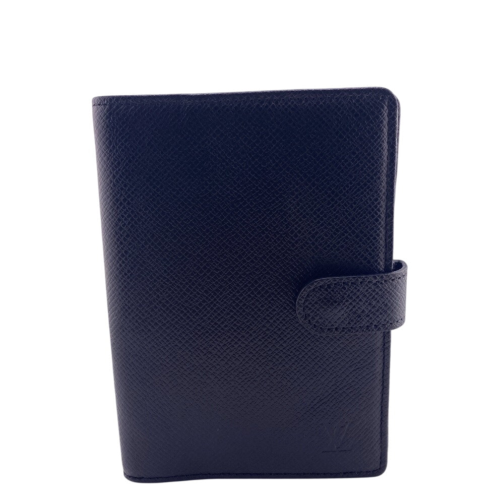 LOUIS VUITTON Notebook cover R20426 Taiga black Taiga Agenda PM