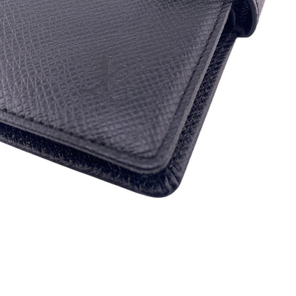 LOUIS VUITTON Notebook cover R20426 Taiga black Taiga Agenda PM