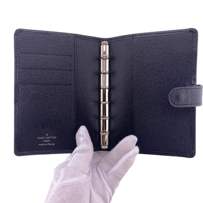 LOUIS VUITTON Notebook cover R20426 Taiga black Taiga Agenda PM