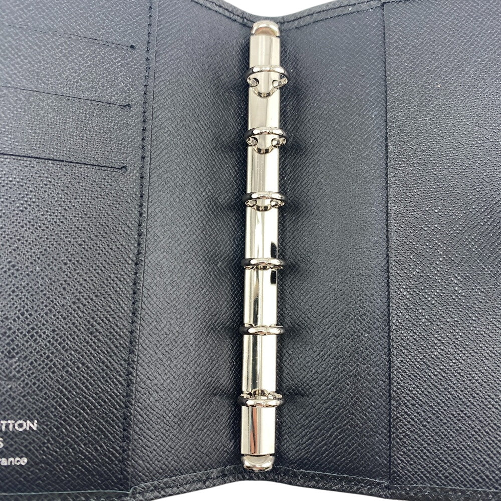 LOUIS VUITTON Notebook cover R20426 Taiga black Taiga Agenda PM
