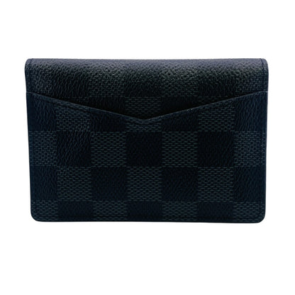 LOUIS VUITTON Card Case N63143 Damier Grafitto Canvas gray Damier Graphite Organizer du Poch