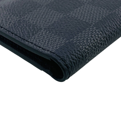 LOUIS VUITTON Card Case N63143 Damier Grafitto Canvas gray Damier Graphite Organizer du Poch