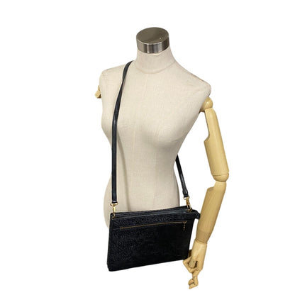 LOUIS VUITTON Shoulder Bag M52112 Epi Leather black Epi Enghien