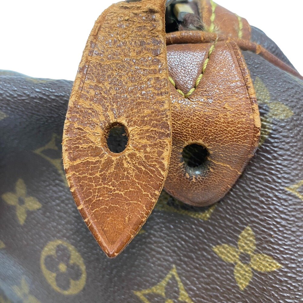 LOUIS VUITTON Mini Boston Duffel bag M41626 leather Brown Monogram Sac spool35