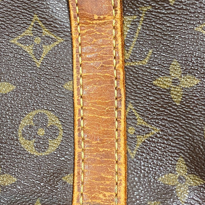 LOUIS VUITTON Mini Boston Duffel bag M41626 leather Brown Monogram Sac spool35