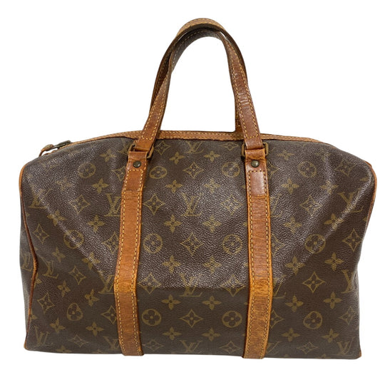 LOUIS VUITTON Mini Boston Duffel bag M41626 leather Brown Monogram Sac spool35