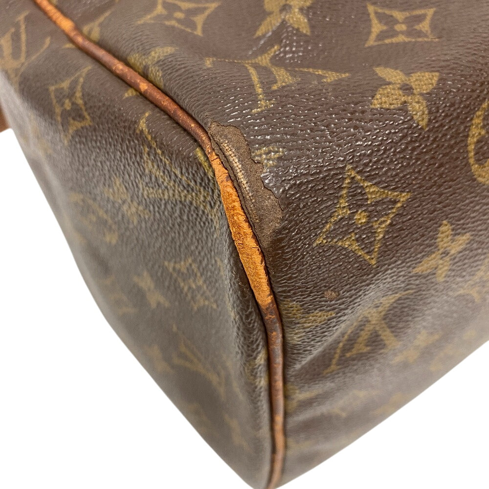 LOUIS VUITTON Mini Boston Duffel bag M41626 leather Brown Monogram Sac spool35