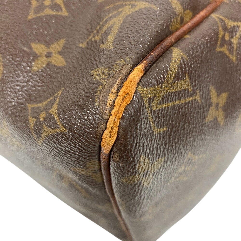 LOUIS VUITTON Mini Boston Duffel bag M41626 leather Brown Monogram Sac spool35