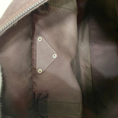 PRADA Tote Bag Nylon, Leather wine-red Triangle logo