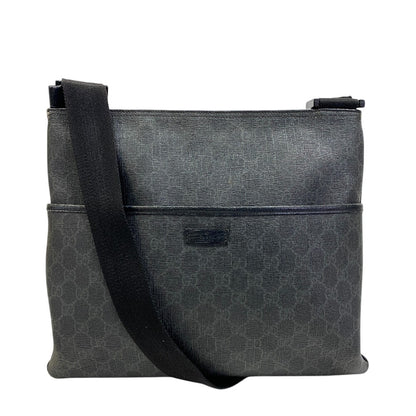 GUCCI Shoulder Bag 162904 GG Supreme Canvas black GG