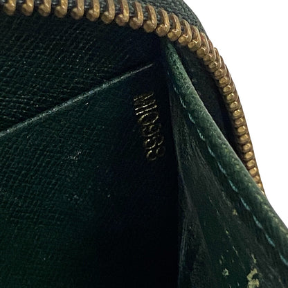 LOUIS VUITTON Long Wallet Purse M30654 leather green Taiga Atoll