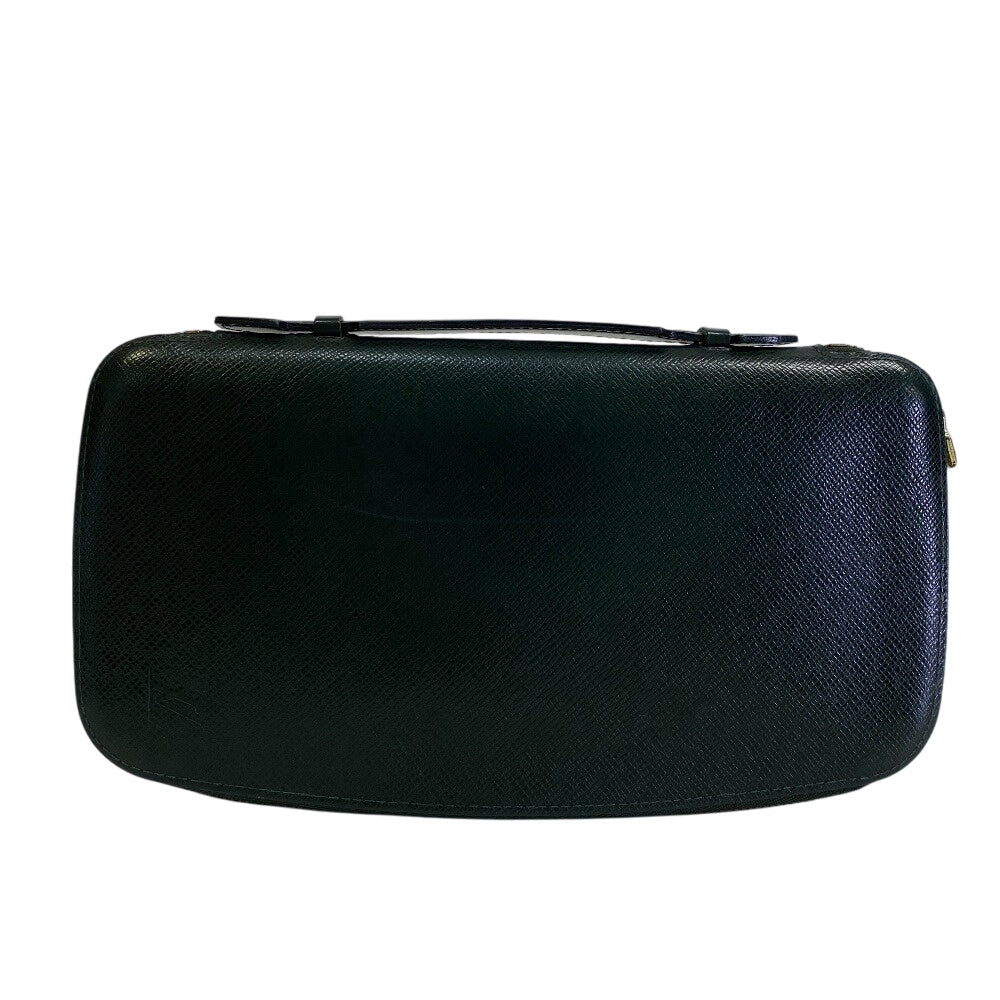 LOUIS VUITTON Long Wallet Purse M30654 leather green Taiga Atoll