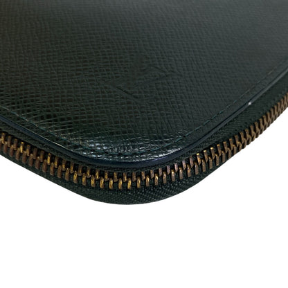 LOUIS VUITTON Long Wallet Purse M30654 leather green Taiga Atoll