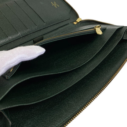 LOUIS VUITTON Long Wallet Purse M30654 leather green Taiga Atoll