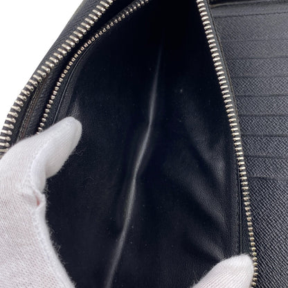 LOUIS VUITTON Long Wallet Purse N63095 leather black Damier Graphite Zippy Wallet Vertical