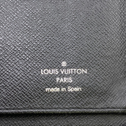 LOUIS VUITTON Long Wallet Purse N63095 leather black Damier Graphite Zippy Wallet Vertical