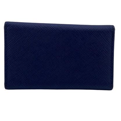 PRADA Key case Key holder  1PG222 leather blue Safiano 6-key case Key holder
