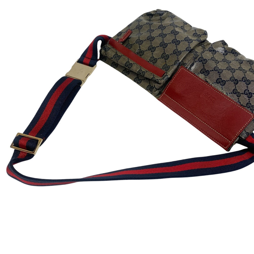 GUCCI Waist bag 28566 GG Supreme Canvas Red GG Supreme Shelley
