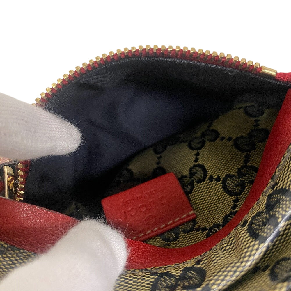 GUCCI Waist bag 28566 GG Supreme Canvas Red GG Supreme Shelley